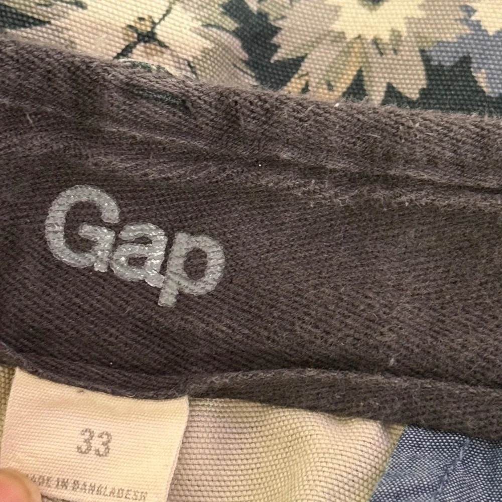 Gap Floral Chino Shorts Mens 33 Sunwashed All Over Floral Print Canvas